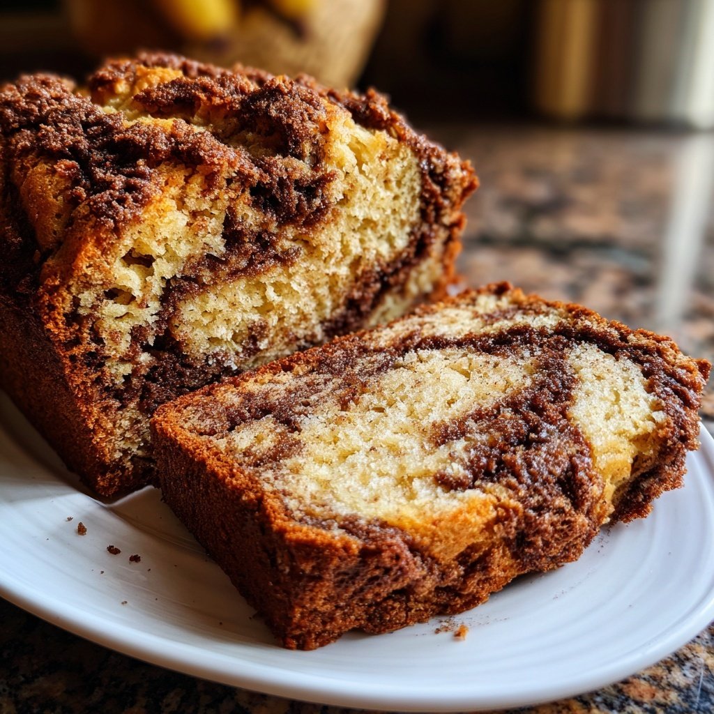 Homemade Cinnamon Swirl Banana Bread – Perfect for Brunch!