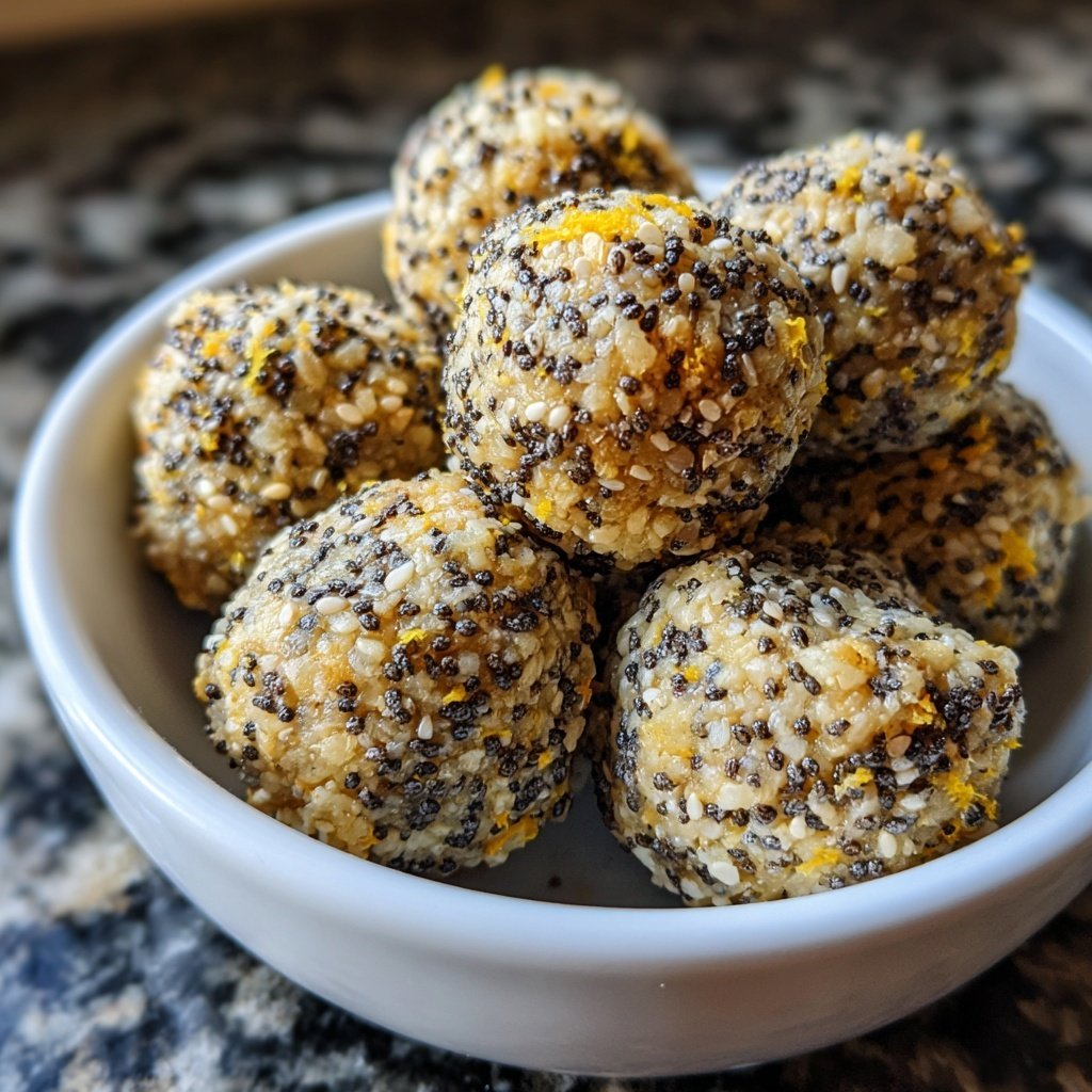 Lemon Poppy Seed Energy Bites